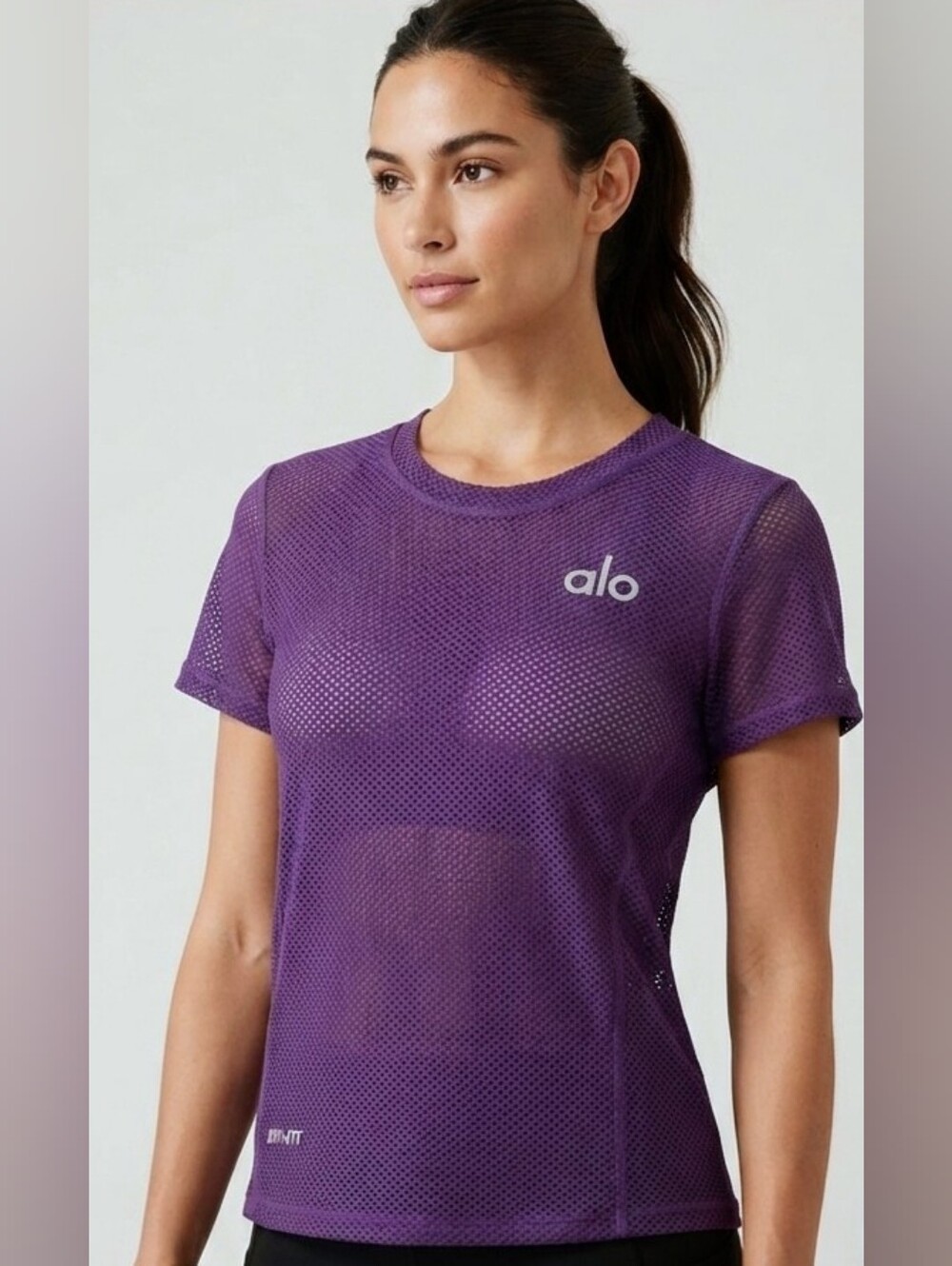 💜 Alo Yoga Textured Knit Performance Active Top Medium Retail Price: $150💜 NWT